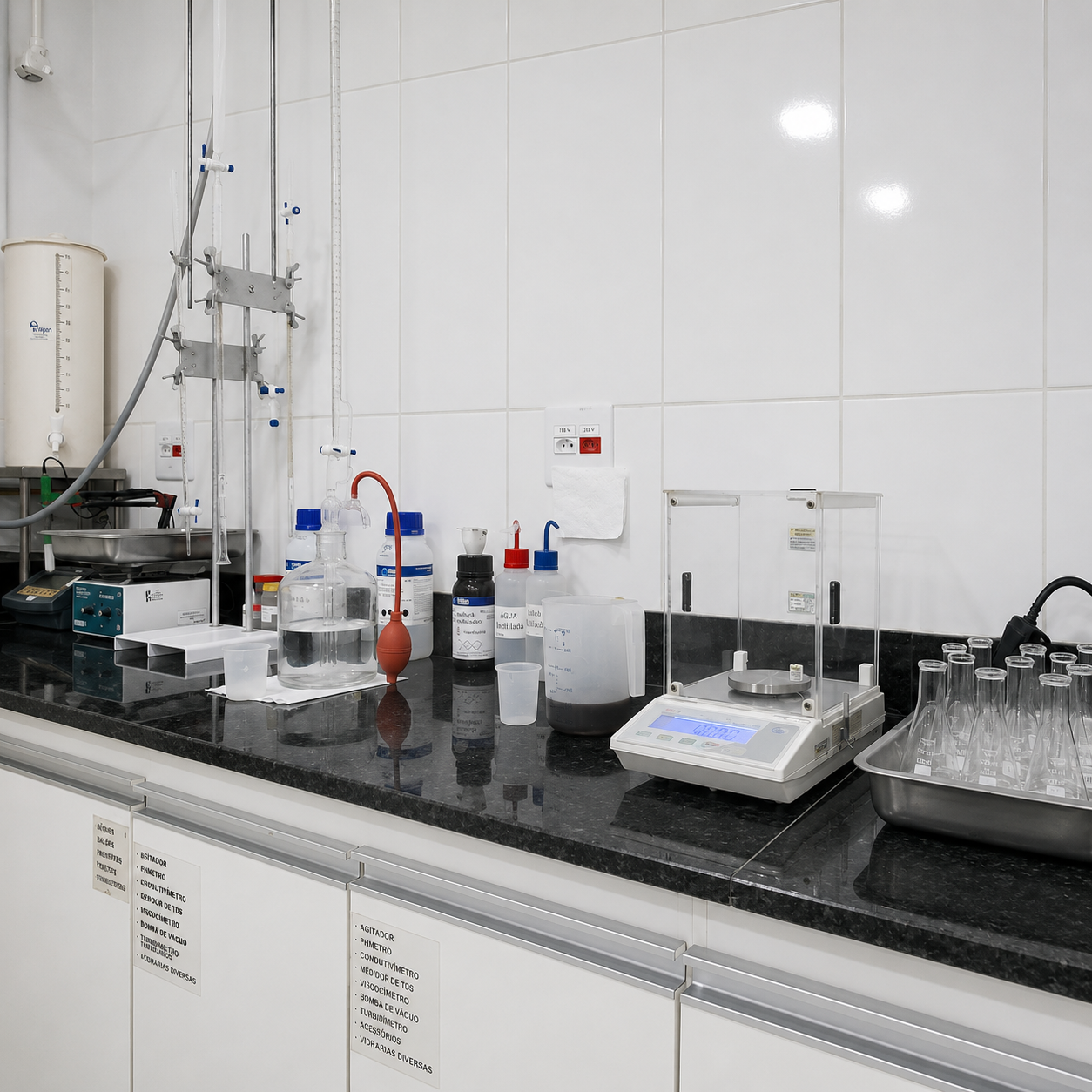 Análises laboratoriais da Tecnoclean